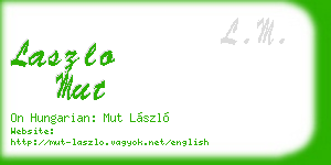 laszlo mut business card